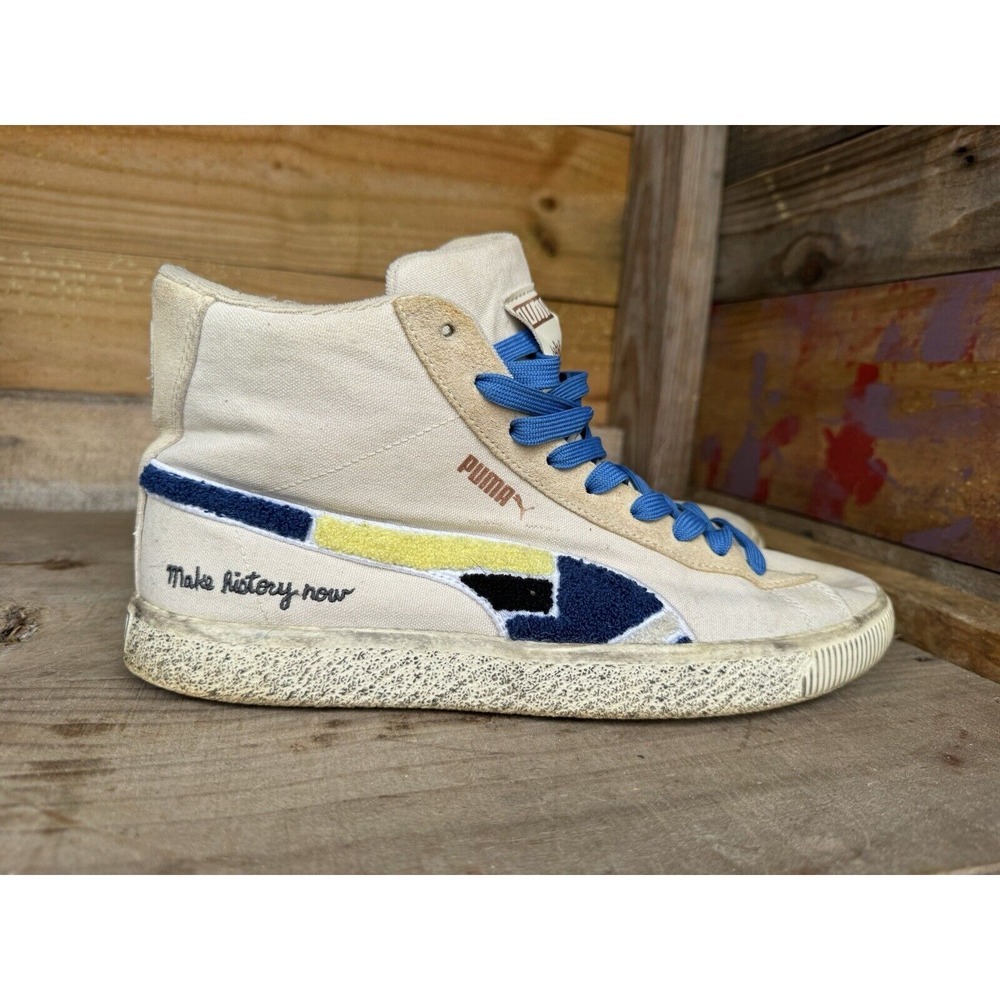 Puma‎ Make History Now Clyde Mid x Black Fives Sneaker Creme Brulee Mens Size 10